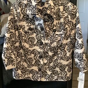 Leaf Print‎ Women's Jacket